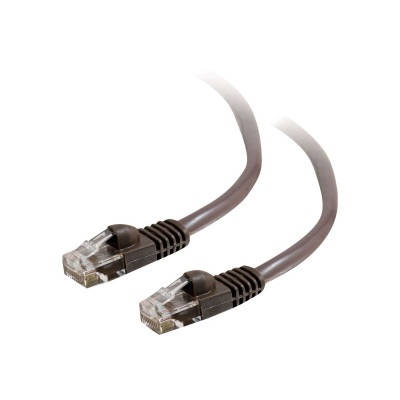 C2G Cat6 Booted Unshielded (UTP) Network Patch Cable - Patch cable - RJ-45 (M) to RJ-45 (M) - 2 m - UTP - CAT 6 - molded, snagless, stranded - brown